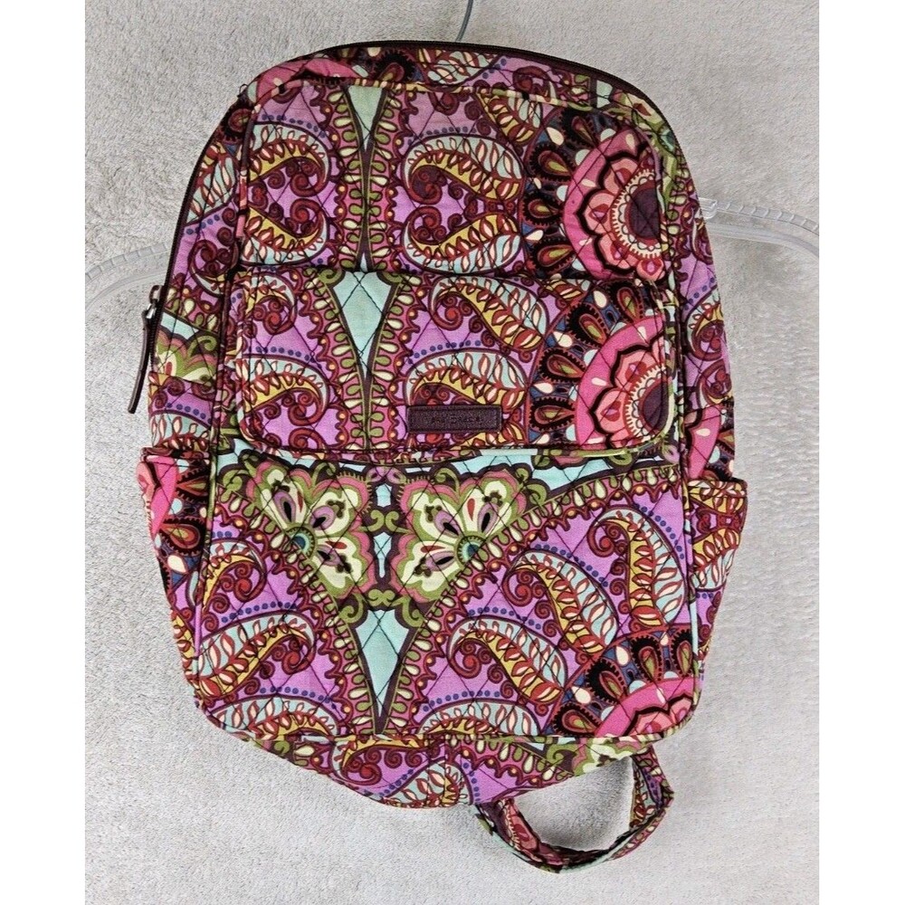 Vera Bradley Quilted Paisley Backpack Purse